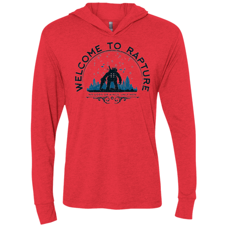 T-Shirts Vintage Red / X-Small Welcome to Rapture Triblend Long Sleeve Hoodie Tee