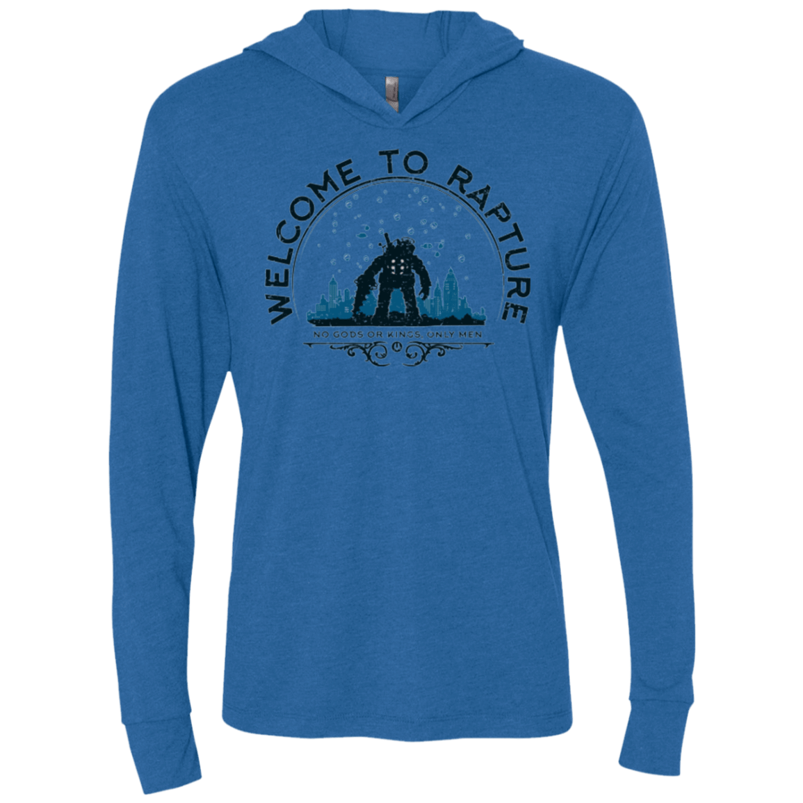 T-Shirts Vintage Royal / X-Small Welcome to Rapture Triblend Long Sleeve Hoodie Tee