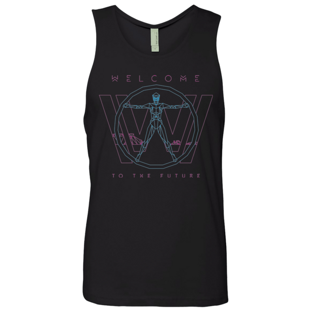 T-Shirts Black / Small Welcome to the future Men's Premium Tank Top