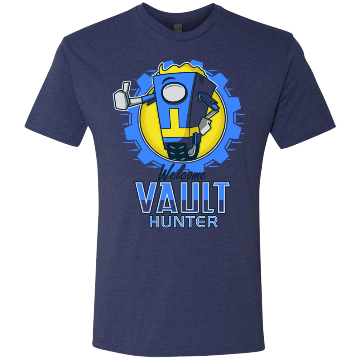 T-Shirts Vintage Navy / Small Welcome Vault Hunter Men's Triblend T-Shirt