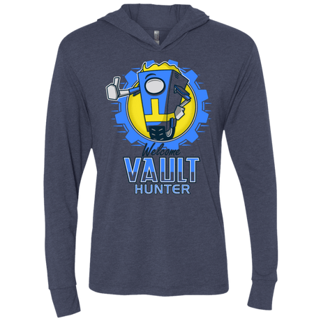 T-Shirts Vintage Navy / X-Small Welcome Vault Hunter Triblend Long Sleeve Hoodie Tee
