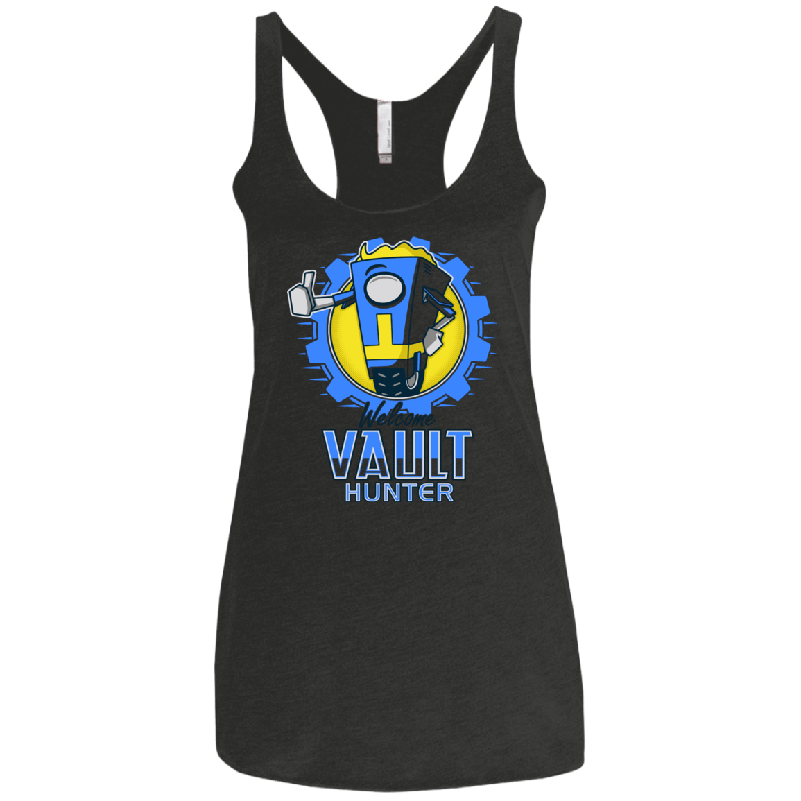 T-Shirts Vintage Black / X-Small Welcome Vault Hunter Women's Triblend Racerback Tank