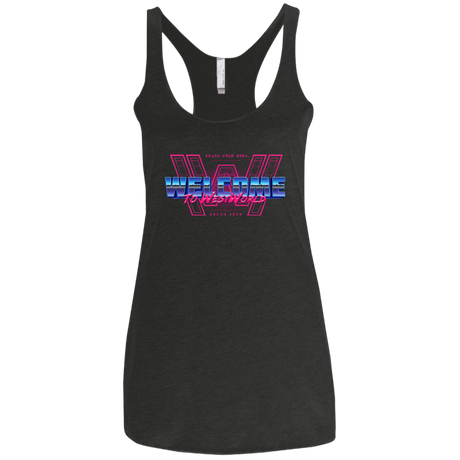 T-Shirts Vintage Black / X-Small Welcome Women's Triblend Racerback Tank