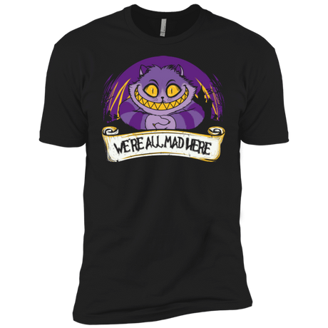 T-Shirts Black / X-Small Were All Mad Here Men's Premium T-Shirt