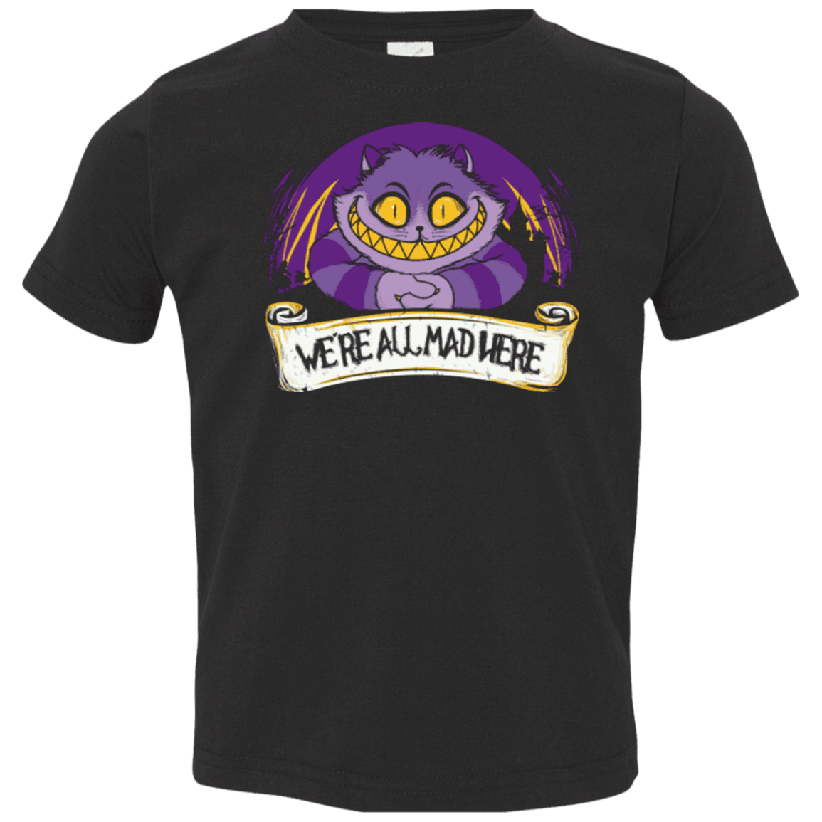 T-Shirts Black / 2T Were All Mad Here Toddler Premium T-Shirt