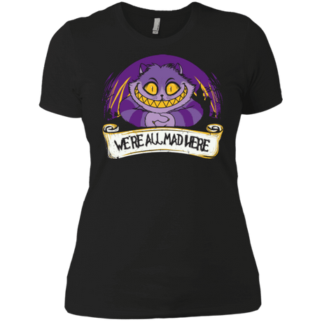 T-Shirts Black / X-Small Were All Mad Here Women's Premium T-Shirt