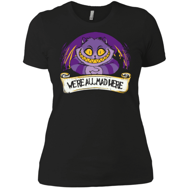 T-Shirts Black / X-Small Were All Mad Here Women's Premium T-Shirt