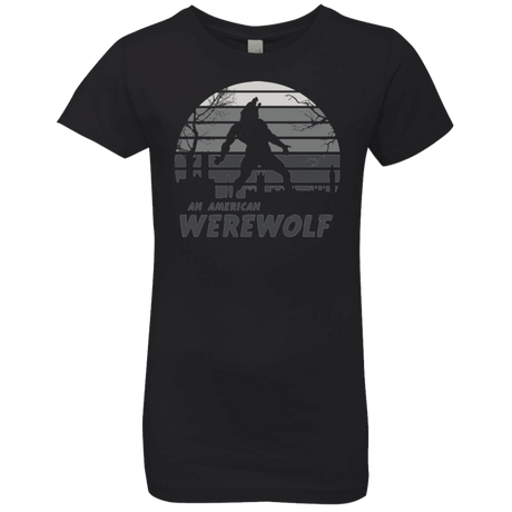 T-Shirts Black / YXS Werewolf Sun Set Girls Premium T-Shirt
