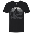 T-Shirts Black / X-Small Werewolf Sun Set Men's Premium V-Neck