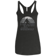 T-Shirts Vintage Black / X-Small Werewolf Sun Set Women's Triblend Racerback Tank