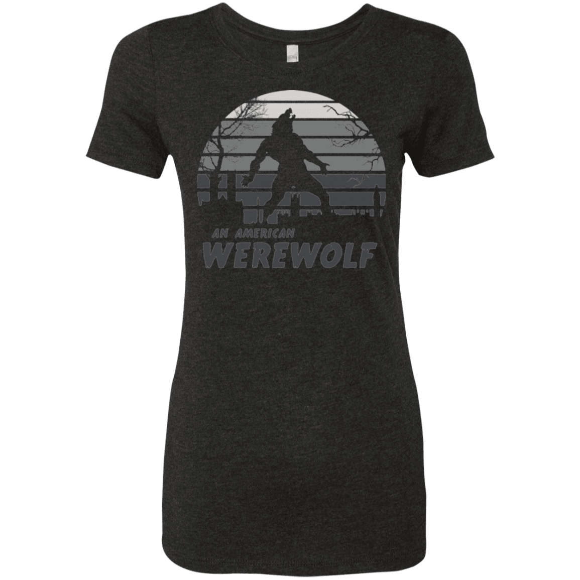 T-Shirts Vintage Black / Small Werewolf Sun Set Women's Triblend T-Shirt
