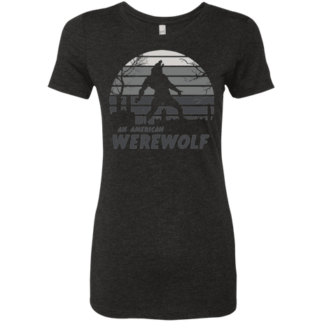 T-Shirts Vintage Black / Small Werewolf Sun Set Women's Triblend T-Shirt
