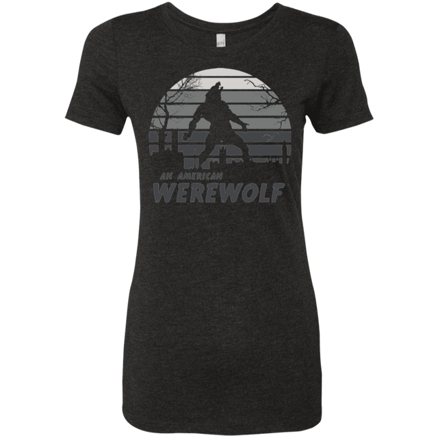 T-Shirts Vintage Black / Small Werewolf Sun Set Women's Triblend T-Shirt