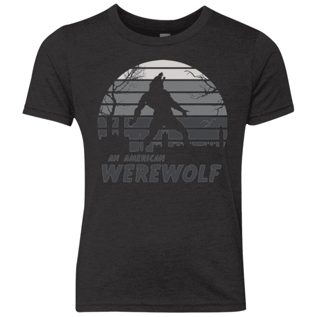 T-Shirts Vintage Black / YXS Werewolf Sun Set Youth Triblend T-Shirt