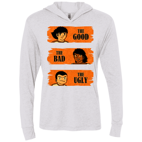 T-Shirts Heather White / X-Small Western captains Triblend Long Sleeve Hoodie Tee