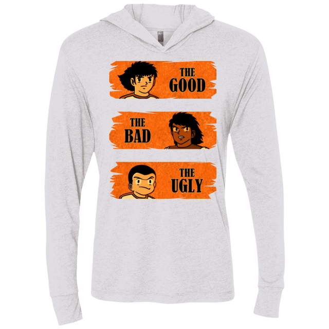 T-Shirts Heather White / X-Small Western captains Triblend Long Sleeve Hoodie Tee