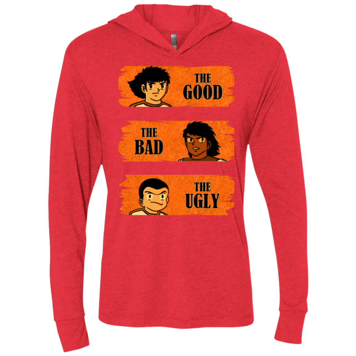 T-Shirts Vintage Red / X-Small Western captains Triblend Long Sleeve Hoodie Tee