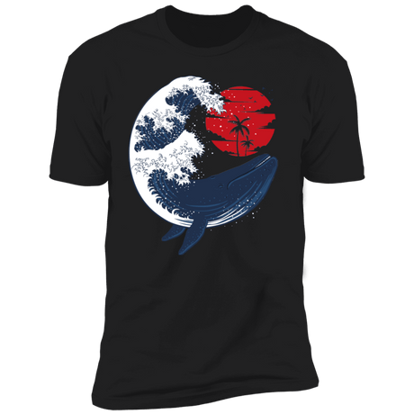 T-Shirts Black / X-Small Whale Wave Men's Premium T-Shirt