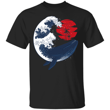 T-Shirts Black / YXS Whale Wave Youth T-Shirt