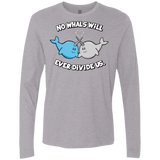 T-Shirts Heather Grey / Small Whals Men's Premium Long Sleeve
