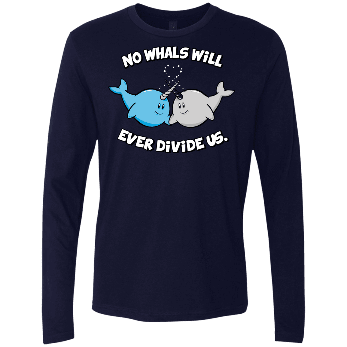 T-Shirts Midnight Navy / Small Whals Men's Premium Long Sleeve