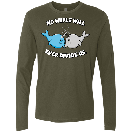 T-Shirts Military Green / Small Whals Men's Premium Long Sleeve