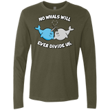 T-Shirts Military Green / Small Whals Men's Premium Long Sleeve