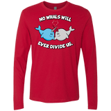 T-Shirts Red / Small Whals Men's Premium Long Sleeve