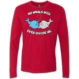 T-Shirts Red / Small Whals Men's Premium Long Sleeve