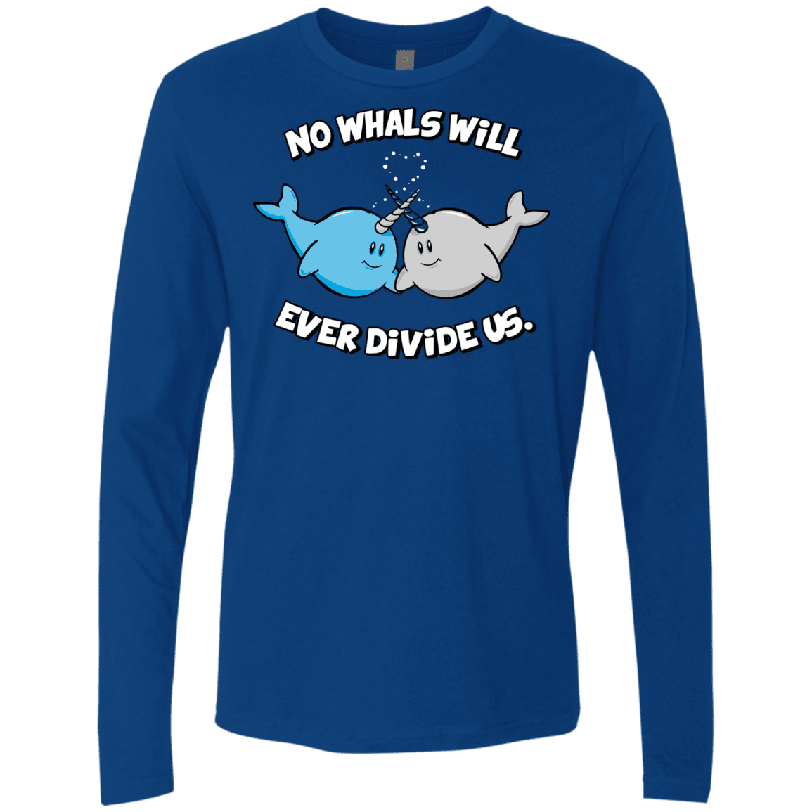 T-Shirts Royal / Small Whals Men's Premium Long Sleeve