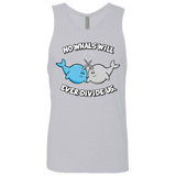T-Shirts Heather Grey / Small Whals Men's Premium Tank Top