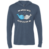 T-Shirts Indigo / X-Small Whals Triblend Long Sleeve Hoodie Tee