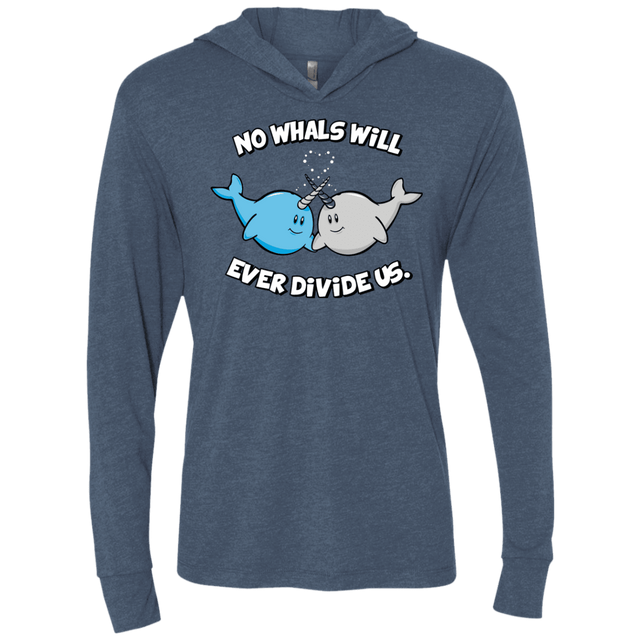 T-Shirts Indigo / X-Small Whals Triblend Long Sleeve Hoodie Tee