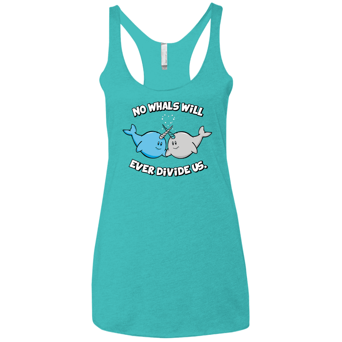 T-Shirts Tahiti Blue / X-Small Whals Women's Triblend Racerback Tank