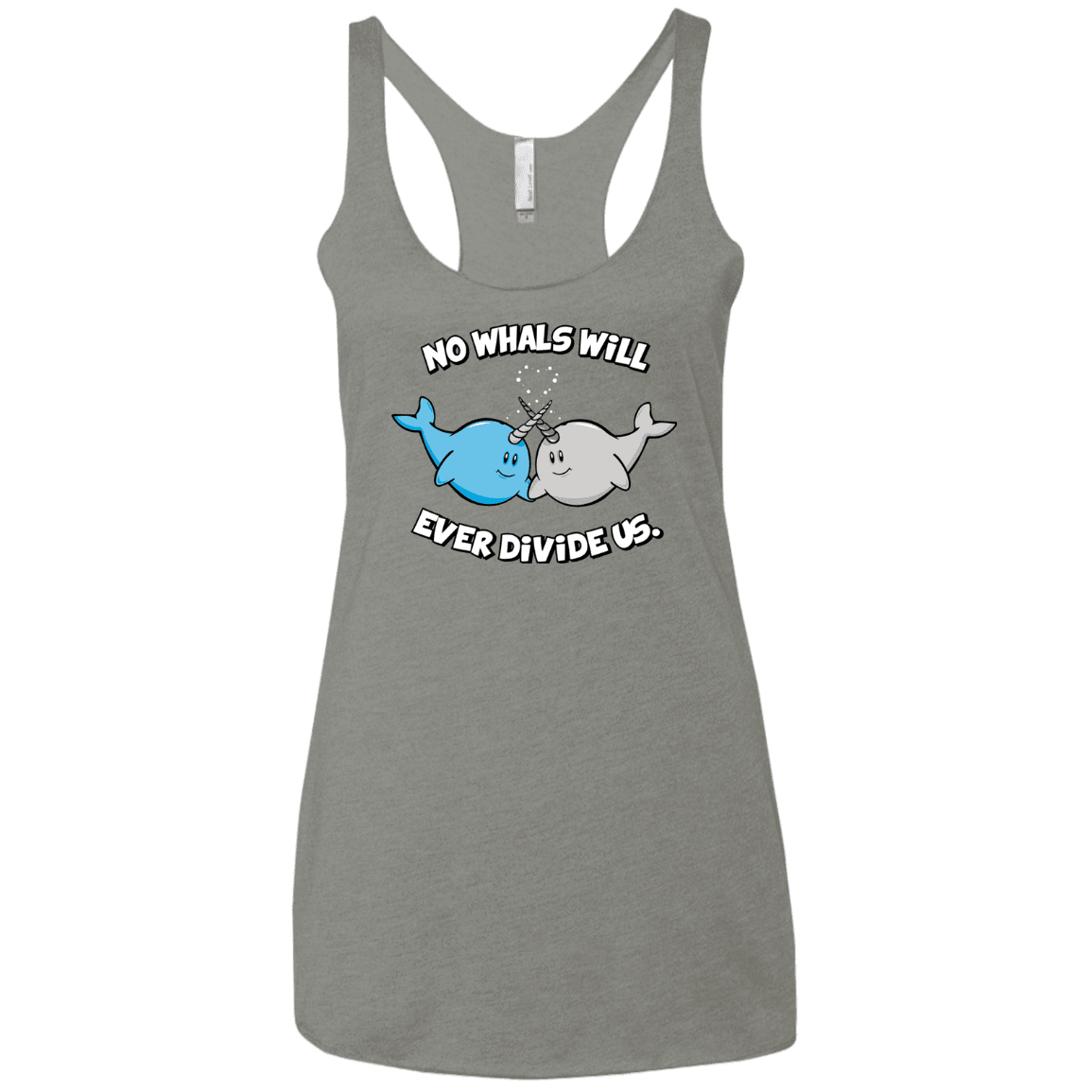 T-Shirts Venetian Grey / X-Small Whals Women's Triblend Racerback Tank