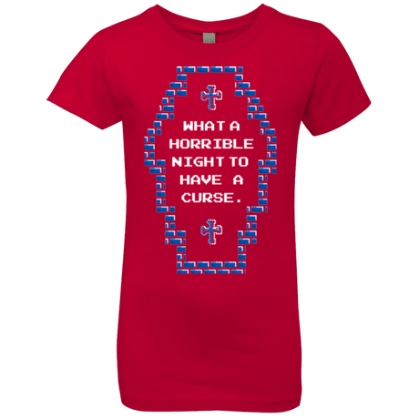 T-Shirts Red / YXS What a Horrible Night Girls Premium T-Shirt