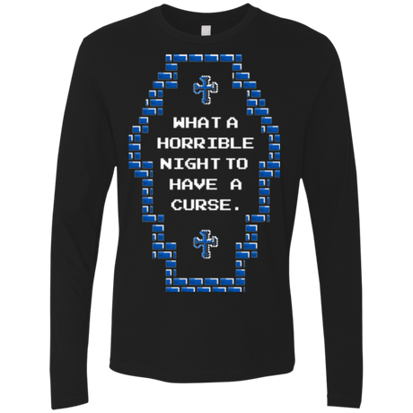 T-Shirts Black / Small What a Horrible Night Men's Premium Long Sleeve