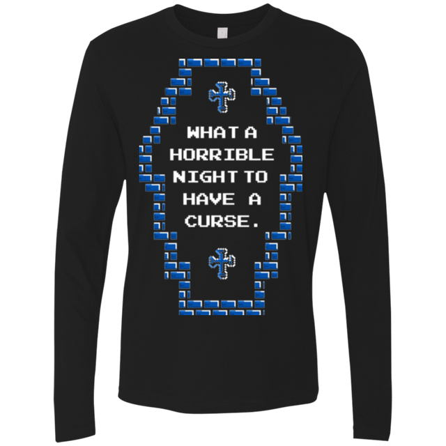 T-Shirts Black / Small What a Horrible Night Men's Premium Long Sleeve