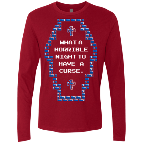 T-Shirts Cardinal / Small What a Horrible Night Men's Premium Long Sleeve