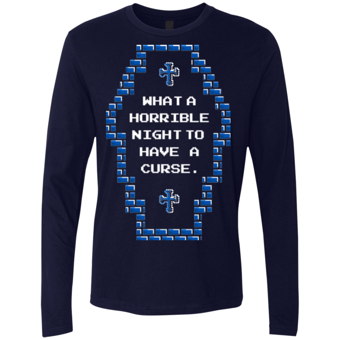 T-Shirts Midnight Navy / Small What a Horrible Night Men's Premium Long Sleeve