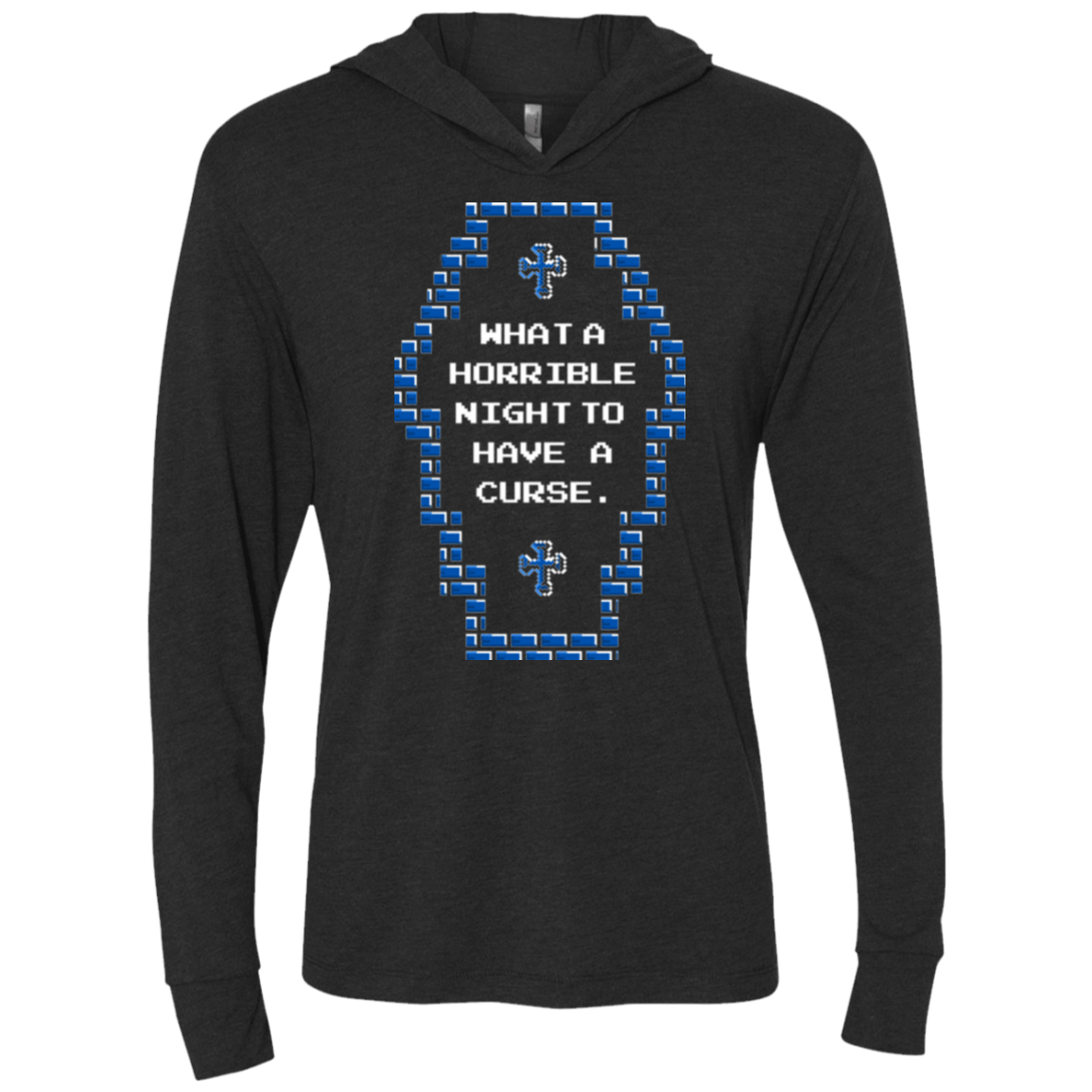 T-Shirts Vintage Black / X-Small What a Horrible Night Triblend Long Sleeve Hoodie Tee