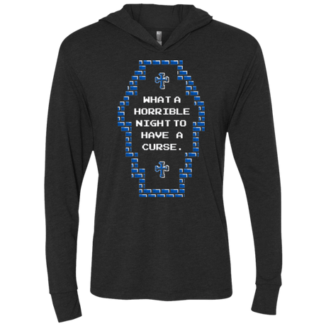 T-Shirts Vintage Black / X-Small What a Horrible Night Triblend Long Sleeve Hoodie Tee