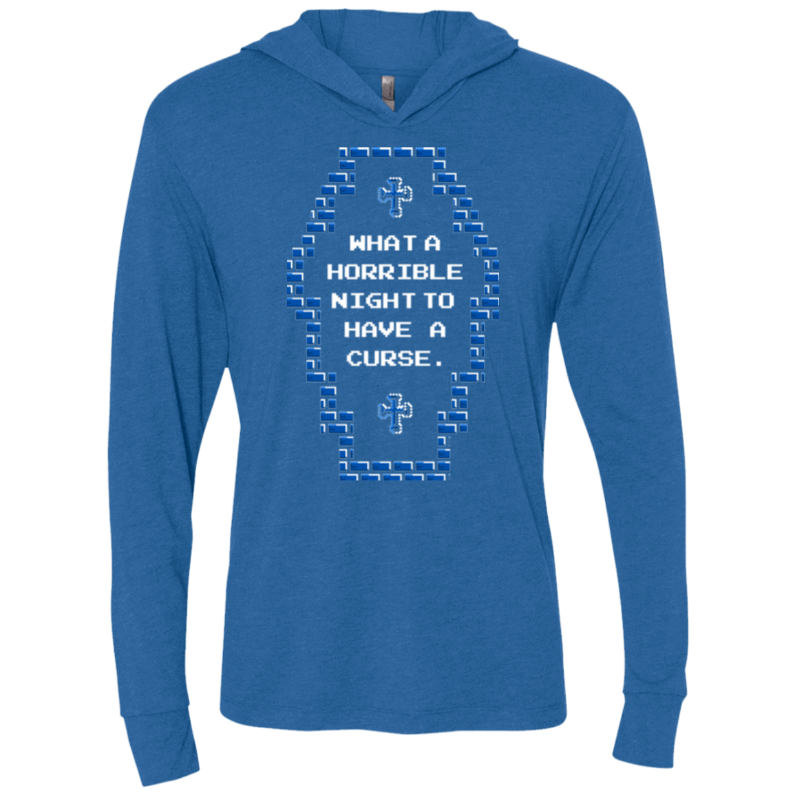 T-Shirts Vintage Royal / X-Small What a Horrible Night Triblend Long Sleeve Hoodie Tee