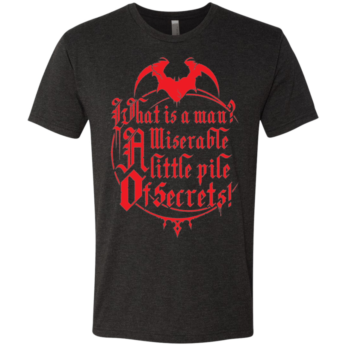 T-Shirts Vintage Black / Small What Is A Man Men's Triblend T-Shirt