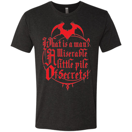 T-Shirts Vintage Black / Small What Is A Man Men's Triblend T-Shirt