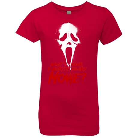 T-Shirts Red / YXS What's Your Favorite Scary Movie Girls Premium T-Shirt
