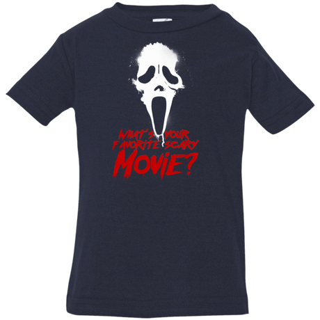 T-Shirts Navy / 6 Months What's Your Favorite Scary Movie Infant Premium T-Shirt