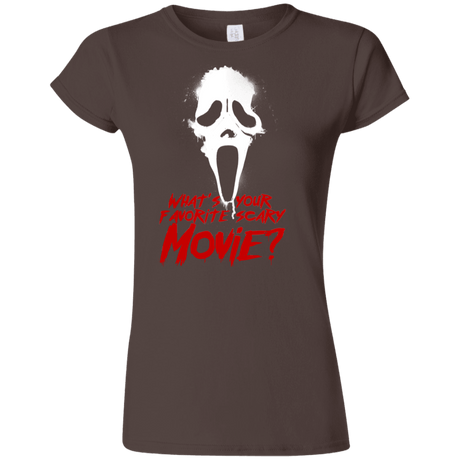 T-Shirts Dark Chocolate / S What's Your Favorite Scary Movie Junior Slimmer-Fit T-Shirt