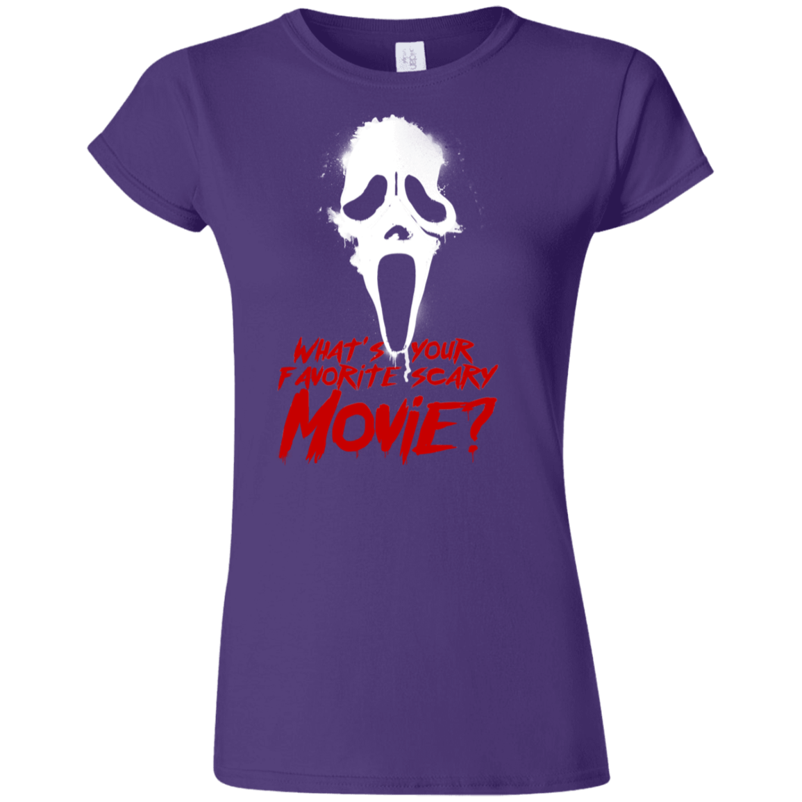 T-Shirts Purple / S What's Your Favorite Scary Movie Junior Slimmer-Fit T-Shirt