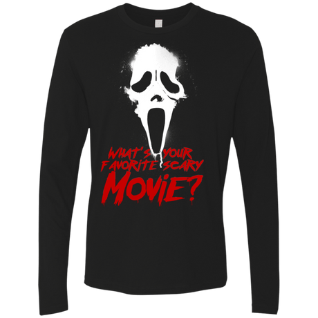 T-Shirts Black / S What's Your Favorite Scary Movie Men's Premium Long Sleeve